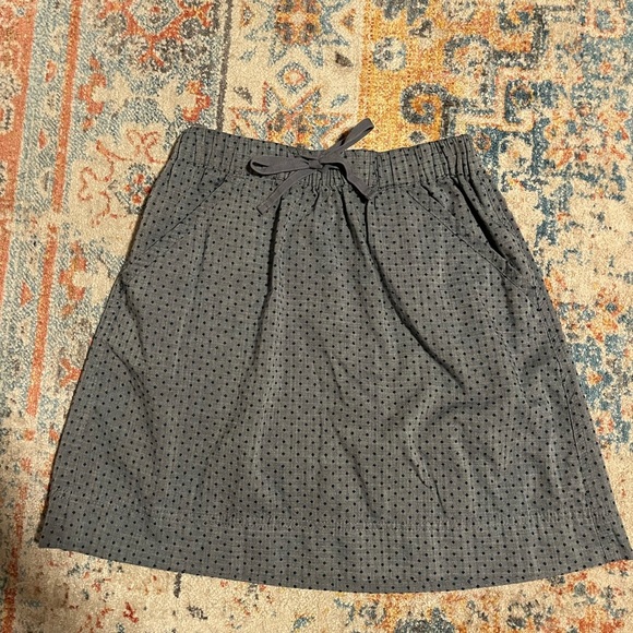 Merona Target light blue embroidered tie-waist mini skirt - Picture 1 of 6